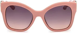 Guess Gradient Brown Butterfly Ladies Sunglasses GU00197 72F 55