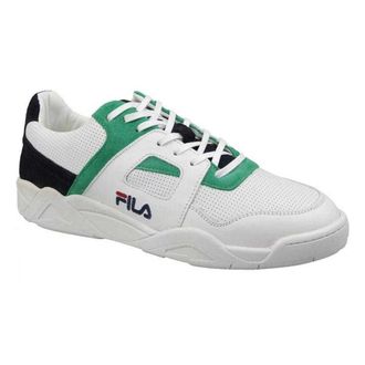 Fila Heren Cedar Leren Lage Sportschoenen (Wit)