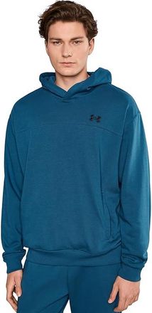 Under Armour Rival Lightweight Hoodie Mens Sweatshirt Wham Blue/Black : 2XL, Polyester