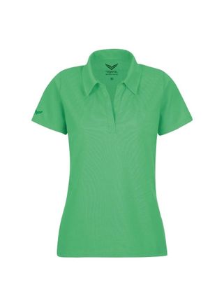 Trigema Poloshirt TRIGEMA TRIGEMA Poloshirt ohne Knopfleiste, Damen, Gr. S, gr&uuml;n (waldmeister), 100% Baumwolle, Basic, Shirts Poloshirt