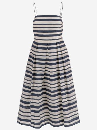 Lauren Ralph Lauren gestreepte jurk van katoenmix
