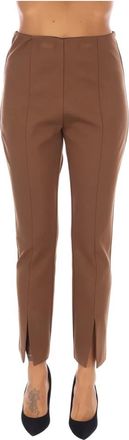 Nenette Cropped Broeken - Dames - Vrijetijds broeken - Bruin - XS - Broeken