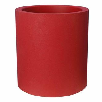 Riviera & Bar Riviera Macetero Granit Redondo 50 Cm Rojo Para Jard&iacute;n