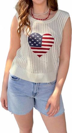 Peach Love California Womens Francesca Top In White