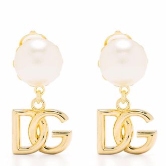 Dolce & Gabbana Clips Earrings With Logo