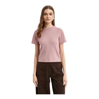 Extreme Cashmere Tina T-Shirt - female - Extreme Cashmere - Cashmere Knitwear - Pink - ONE SIZE - Knitwear
