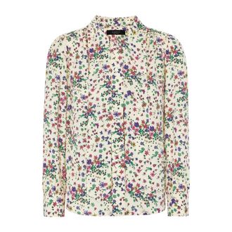 Gucci Printed Silk Shirt with Bow - female - Gucci - Shirts - Multicolor - M - Blouses & Shirts
