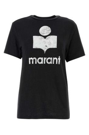 Isabel Marant Black Linen Zewel T Shirt