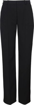 Balmain Straight Broeken - Dames - Straight fit broeken - Zwart - XS - Wol - Broeken