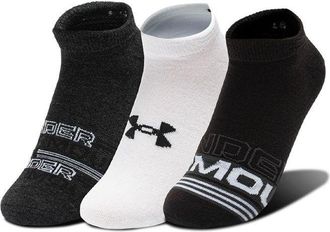 Under Armour Essential No Show Socks (3 Pack) Multi-Color 1361459-001