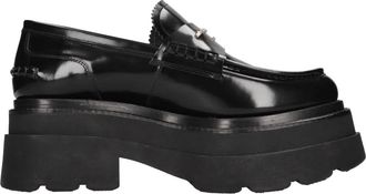 Alexander Wang Carter Platform Loafer - Dames - Loafers - Zwart - 40 EU - Leer - Schoenen