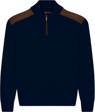 Paul & Shark Maglione con mezza zip - Blu