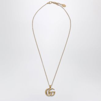 Gucci Collana GG Marmont con pendente Doppia G dorata
