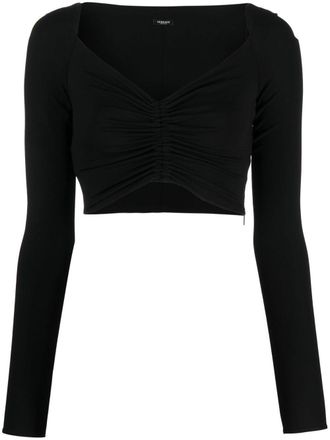 Versace Cropped blouse - Zwart