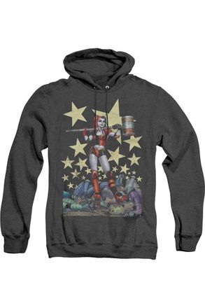 Gildan Batman Hammer Time Adult Heather Hoodie / Hooded Sweatshirt