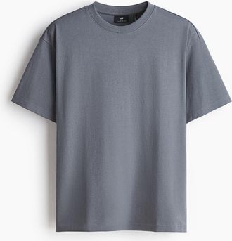 H&M Coolmax Relaxed Fit T-shirt in Dark Gray at Nordstrom, Size Xx-Large