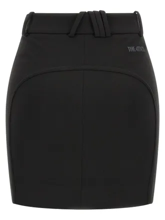 The Attico Viscose Mini Skirt - Black