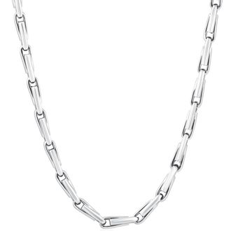 Pompeii3 Mens 14k Gold (106gram) or Platinum (199gram) 6mm Link Chain Necklace 24