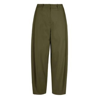 Bomboogie Pantalones Globo de Cintura Alta - Trousers - Mujer - Verde - S