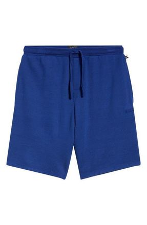 BOSS Ribbed Pajama Shorts in Medium Blue at Nordstrom, Size Xx-Large
