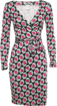 Diane Von F&uuml;rstenberg Abito Julian con stampa - Grigio