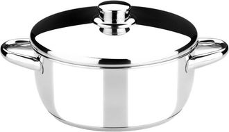 Bra Monix Optima Casseruola con coperchio in acciaio inox 18/10 30 cm