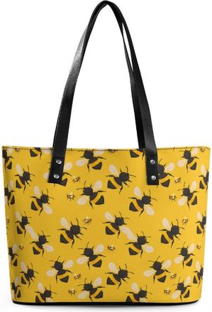 Generic Bumbleses Bee Tote Bags for Women Cute Shoulder Purses Handbags