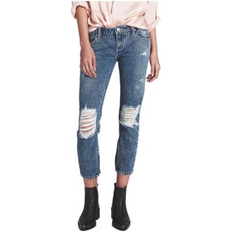 One Teaspoon Dames, Jeans, Blauw, Maat: W30 Katoen