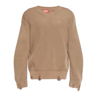 Diesel Heren, Truien, Beige, Maat: M Katoen