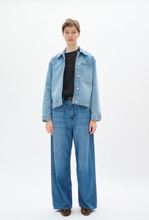 Inwear Denim jack Relaxed fit Light Washed Denim light blue