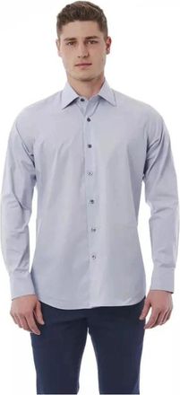 Bagutta Ba-1873-It 44 Shirt - Heren - Casual Overhemden - Grijs - XS - Katoen - Overhemden
