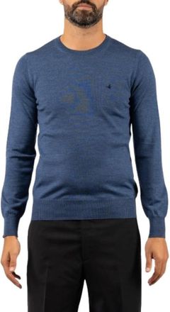 Brooksfield Maglieria Girocollo - - Knitwear - Uomo - Blu - 2XL