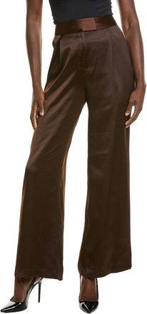 Halston Heritage Wide Leg Satin Trouser