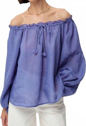 Exquise Adriene Blouse In Periwinkle