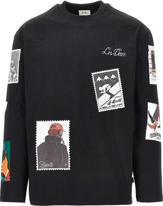 Les Deux Printed cotton T-shirt Man XL
