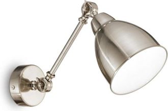 Ideal Lux Applique Industrial-Minimal Newton Metallo Cromo 1 Luce E27