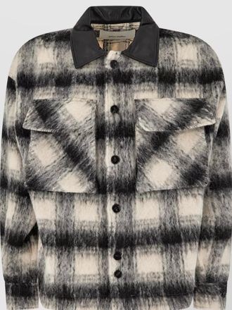 Entire studios embroidered wool blend shirt jacket