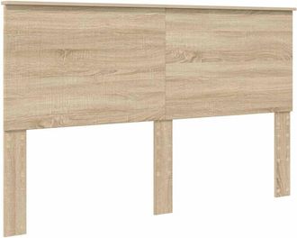vidaXL Cabecero Con Cabecera Roble Sonoma 160 Cm Madera Contrachapada Vidaxl