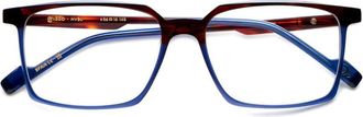 Etnia Barcelona Diego Rectangular Dual-Tone Acetate Eyeglasses with Sleek Bridge