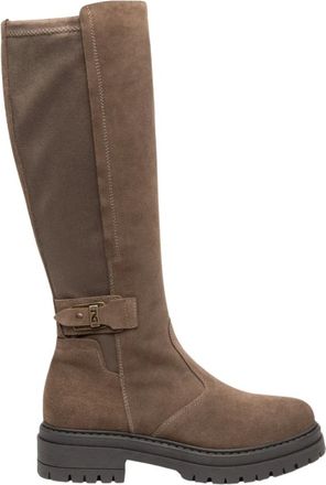 Nero Giardini Stivali in camoscio e tessuto tecnico - - Shoes - Donna - Marrone - 41 EU