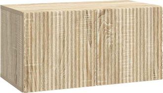 vidaXL Mueble Para Tv De Pared 59,5 X 31 X 30 Cm Roble Sonoma Vidaxl