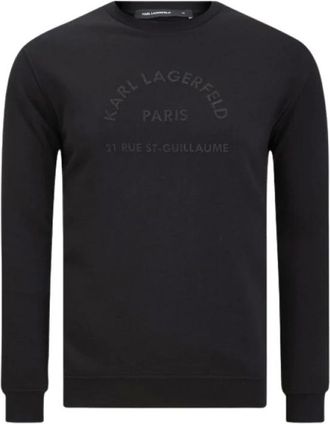 Karl Lagerfeld Hoodies & sweatvesten, Heren, Zwart, L, Karl Lagerfeld - Breiwerk > Coltruien
