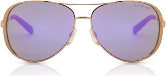 Michael Kors MK5004 CHELSEA 10034V Womens Sunglasses Gold Size 59
