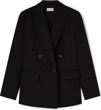 Motivi Blazer entallado de doble botonadura - Jackets - Mujer - Negro - 2XL