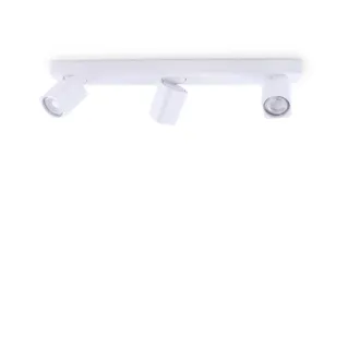 Ideal Lux Ideal Lux - Spot Contemporaneo Rudy Alluminio Bianco 3 Luci Gu10 35w 3000k Ip20
