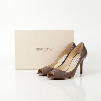 Jimmy Choo London Evelyn Open Toe Pumps