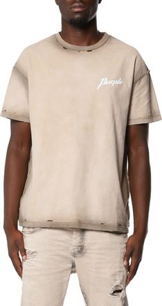 Purple Textured Inside Out Graphic T-Shirt in Khaki at Nordstrom, Size Xx-Large