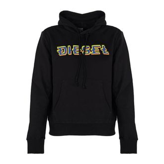 Diesel Ginn Hood Hoodie - - Sweatshirts & Hoodies - Uomo - Nero - S