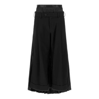 Junya Watanabe Hybrid Pants - Dames - Broeken - Zwart - Maat: S Zijde