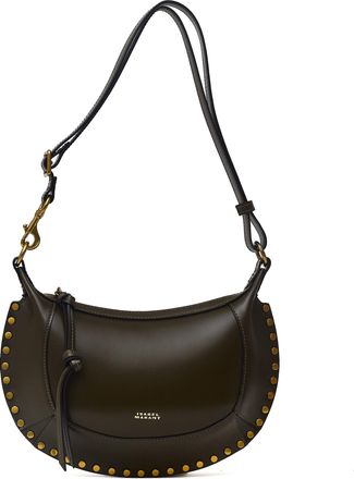 Isabel Marant Crescent Shaped Leather Shoulder Bag with Adjustable Strap